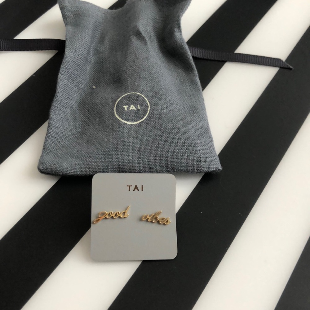 TAI good vibes studs